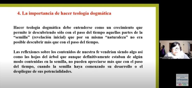 Construyendo un laboratorio de diálogo, la Dra. Erika Aldunate comparte: ¿Es necesario una teología dogmática hoy?