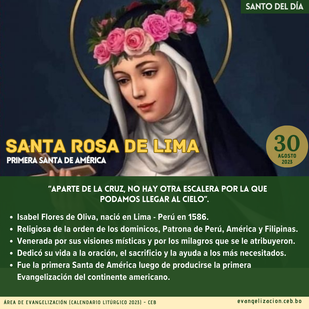 Santa Rosa de Lima, la patrona de Lima, América y Filipinas Área de