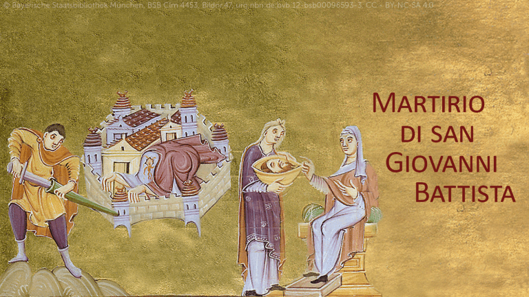 Hoy recordamos el martirio de san Juan Bautista