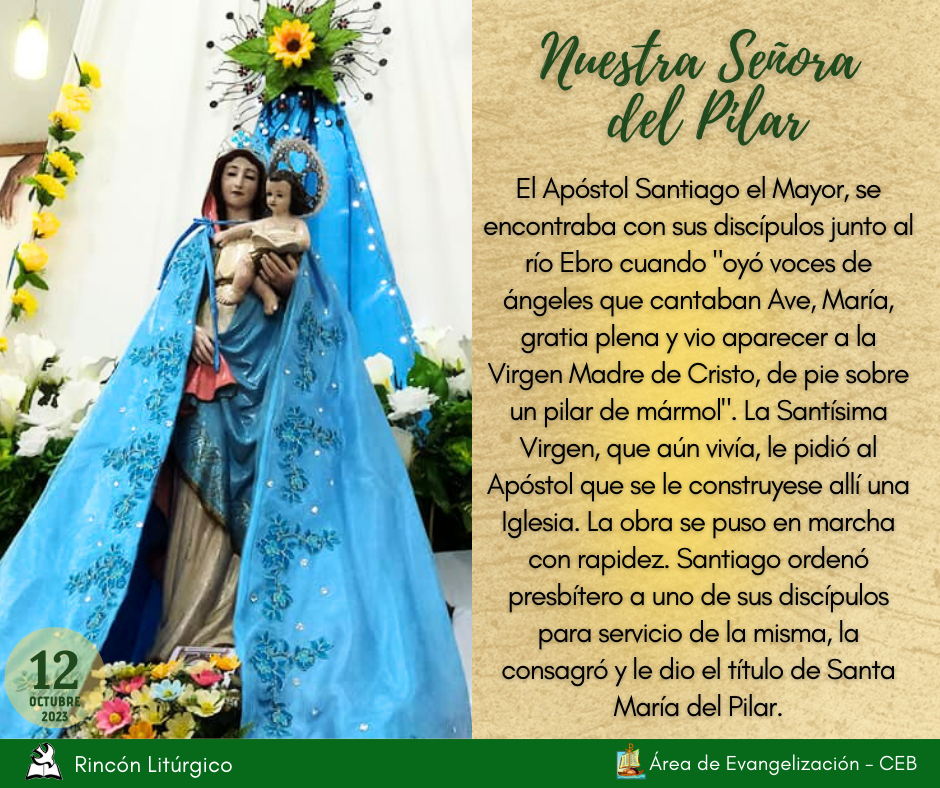 Oración a Nuestra Señora del Pilar