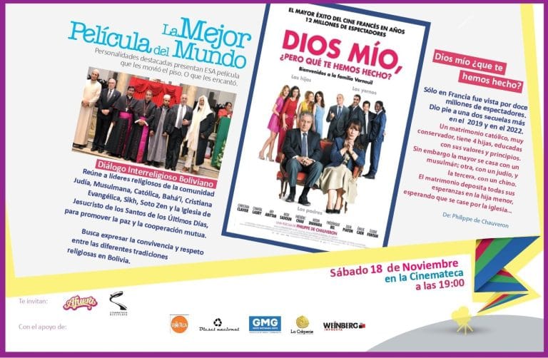 El Diálogo Interreligioso Boliviano invitado al evento «La mejor película del mundo»